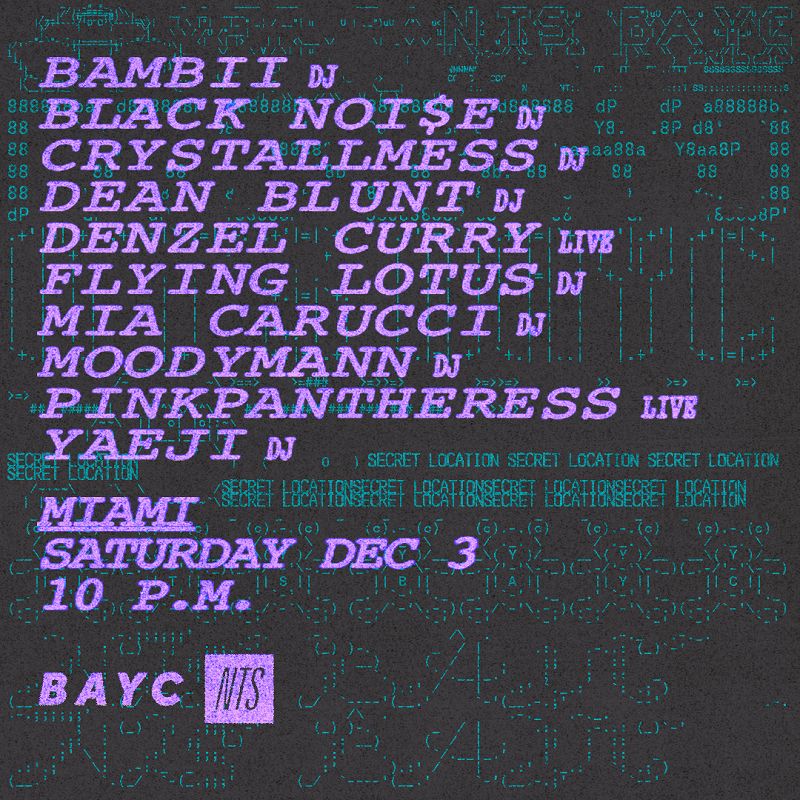Miami Art Basel Afterparty: NTS x BAYC events Image