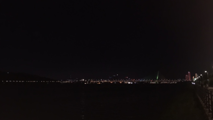 along the black riverside